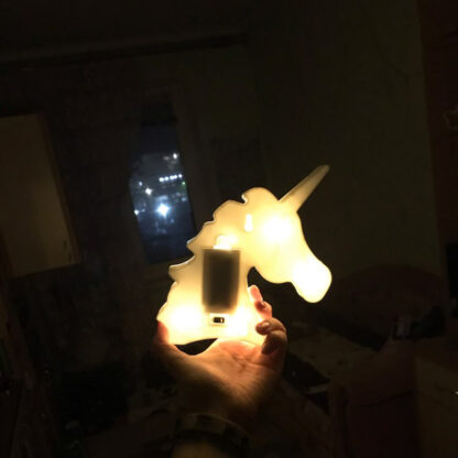 Unicórnio - Luz de presença / Objeto para decoração