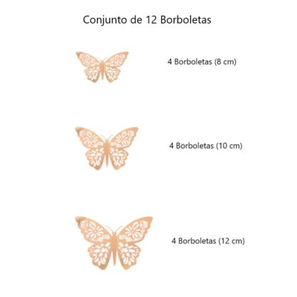 Borboletas- Dourado